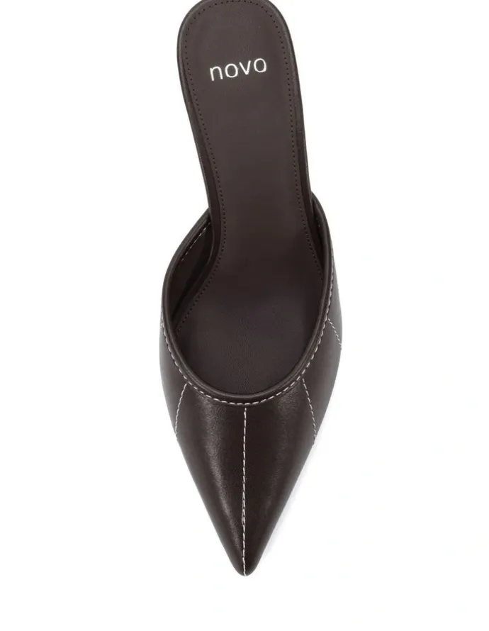Novo Shoes IMPOLITE heeled mule - Espresso