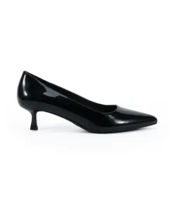 Novo Shoes Inessa Court Heels in Black Patent