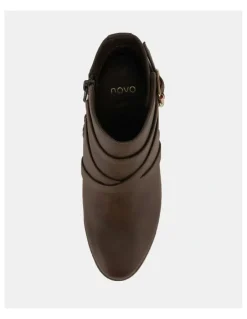 Novo Shoes Jorgie Ankle Boots in Espresso