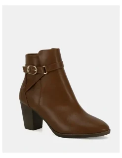 Novo Shoes Joycie Ankle Boots in Brown