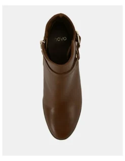 Novo Shoes Joycie Ankle Boots in Brown