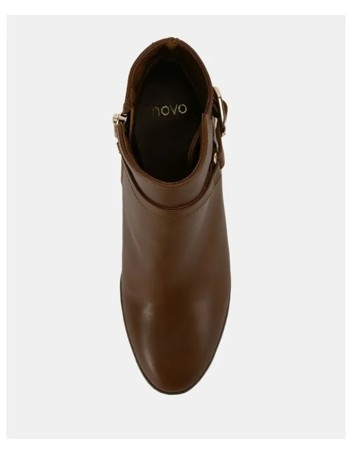 Novo Shoes Joycie Ankle Boots in Brown