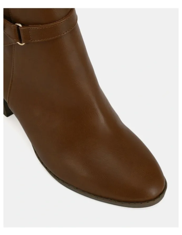 Novo Shoes Joycie Ankle Boots in Brown