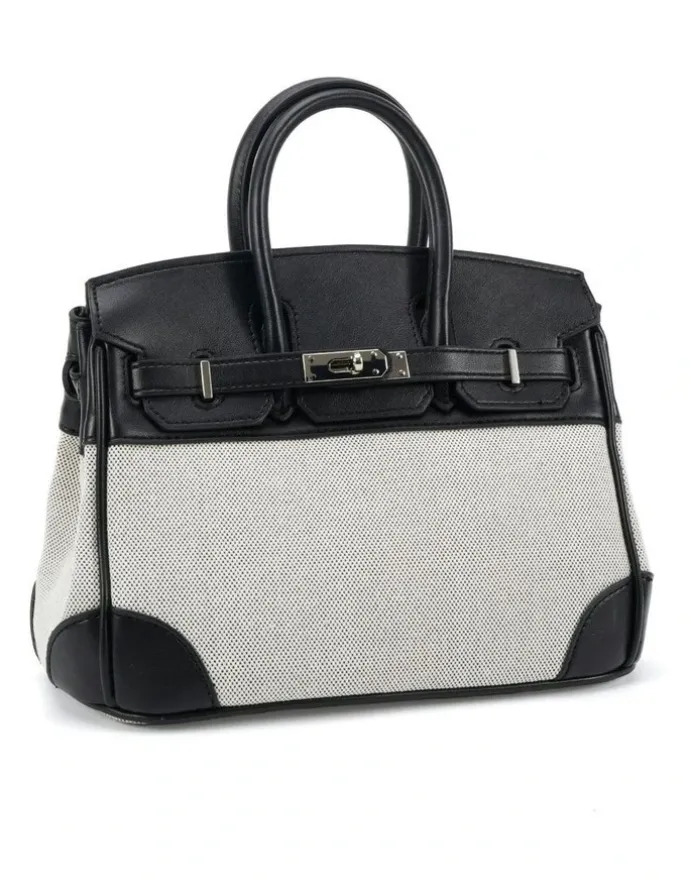 Novo Shoes Novo Shoes ADORA structured top-handle bag - Linen