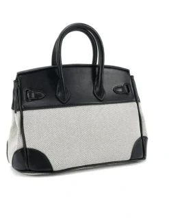 Novo Shoes Novo Shoes ADORA structured top-handle bag - Linen