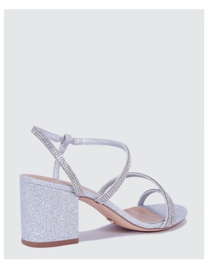 Novo Shoes Praise Heels in Silver