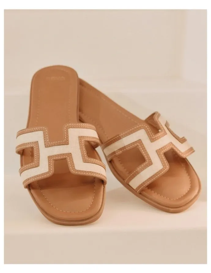 Novo Shoes Sachie Slides in Brown