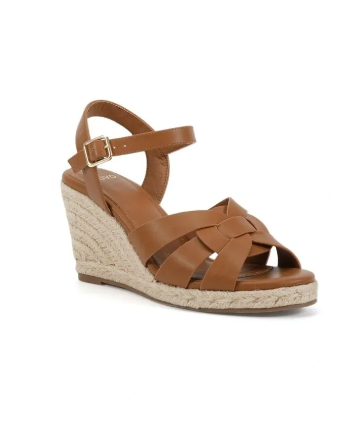 Novo Shoes Wealthy Wedges Sandal in Caramel