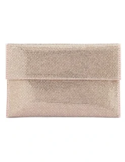 Olga Berg Cara Clutch Bag in Gold