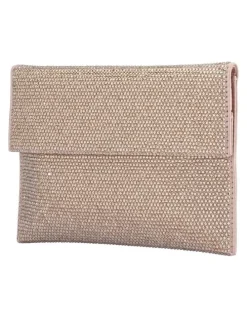Olga Berg Cara Clutch Bag in Gold