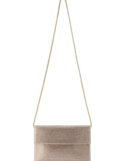 Olga Berg Cara Clutch Bag in Gold