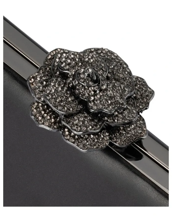 Olga Berg Grace Clutch Bag in Black