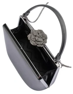 Olga Berg Grace Clutch Bag in Black