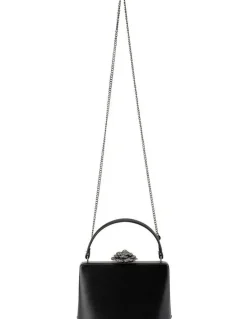 Olga Berg Grace Clutch Bag in Black