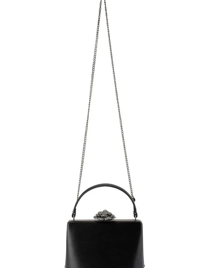 Olga Berg Grace Clutch Bag in Black