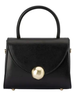Olga Berg Hux Clutch Bag in Black
