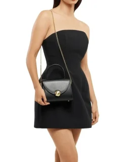 Olga Berg Hux Clutch Bag in Black