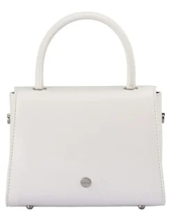 Olga Berg Hux Clutch Bag in White