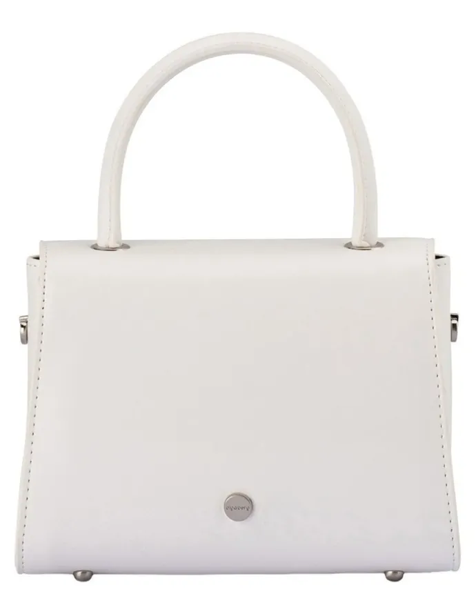 Olga Berg Hux Clutch Bag in White