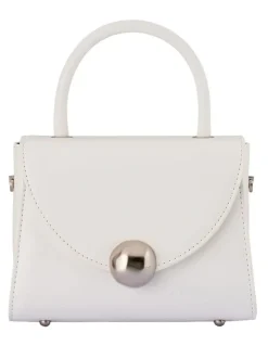 Olga Berg Hux Clutch Bag in White