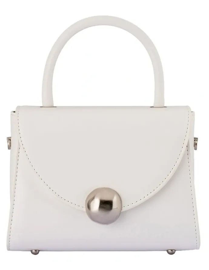 Olga Berg Hux Clutch Bag in White