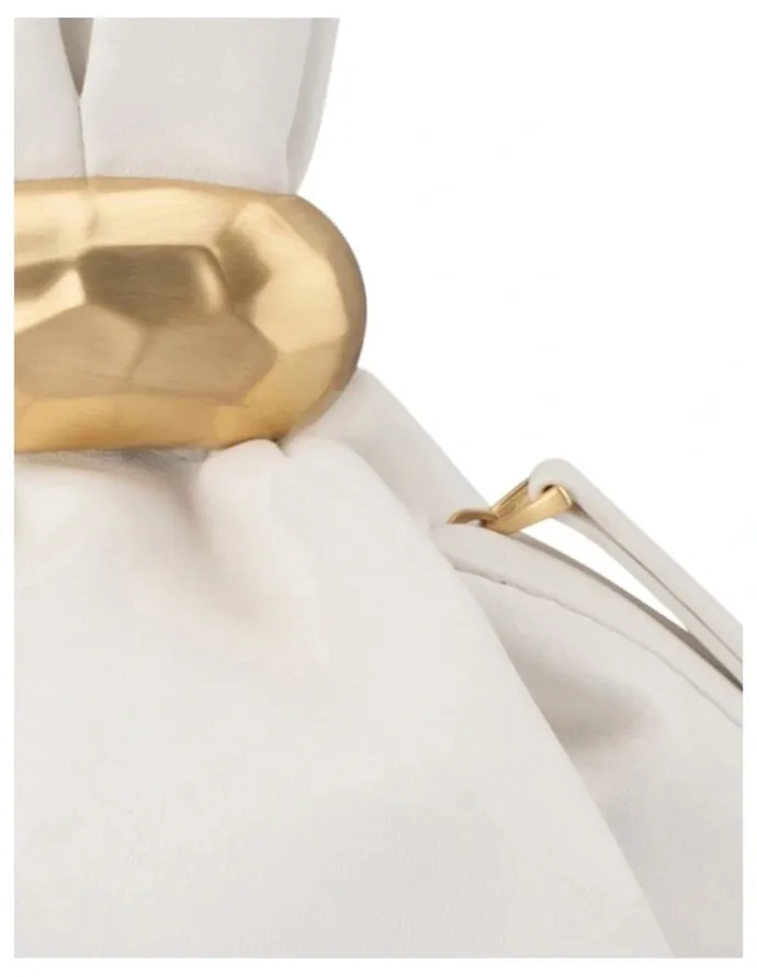 Olga Berg Lenni Clutch Bag in White