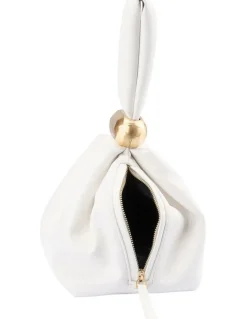 Olga Berg Lenni Clutch Bag in White