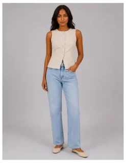 ONLY Everly Waistcoat Top in Cream