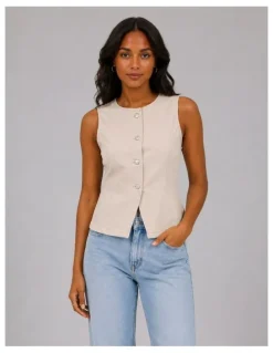 ONLY Everly Waistcoat Top in Cream