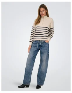 ONLY Gianna Straight Denim Jeans in Blue