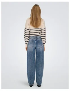 ONLY Gianna Straight Denim Jeans in Blue