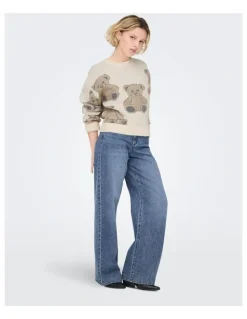 ONLY Hope Mid Waisted Jeans in Medium Blue