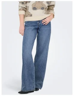 ONLY Hope Mid Waisted Jeans in Medium Blue