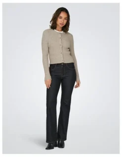 ONLY Katia Buttoned Cardigan in Beige