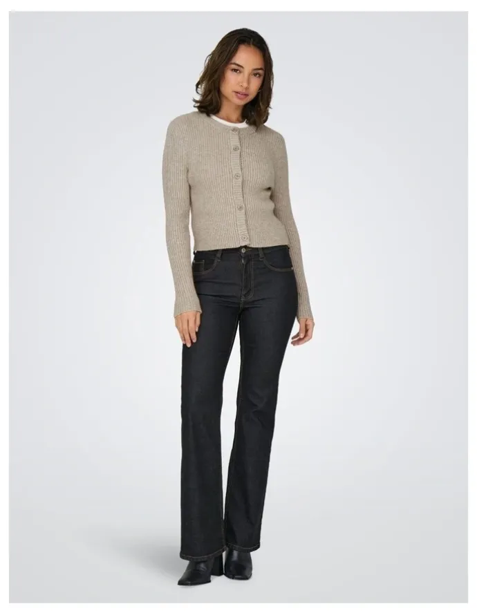 ONLY Katia Buttoned Cardigan in Beige