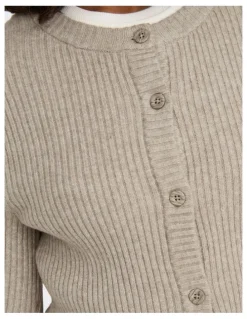 ONLY Katia Buttoned Cardigan in Beige