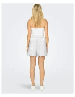 ONLY Lou Life Loose Shorts in White