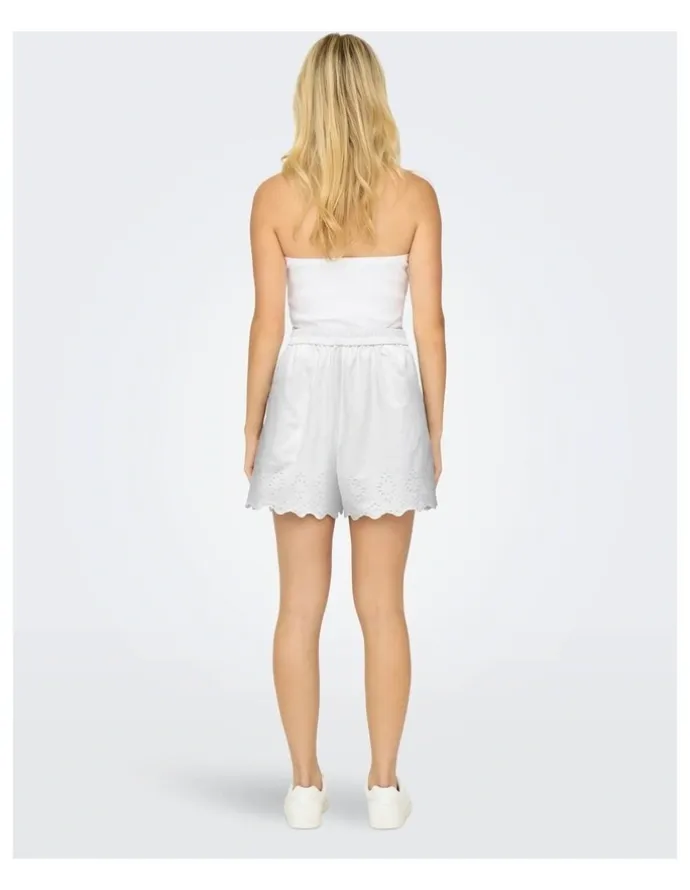 ONLY Lou Life Loose Shorts in White