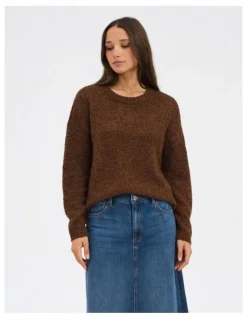 ONLY Misty Life Knit in Brown