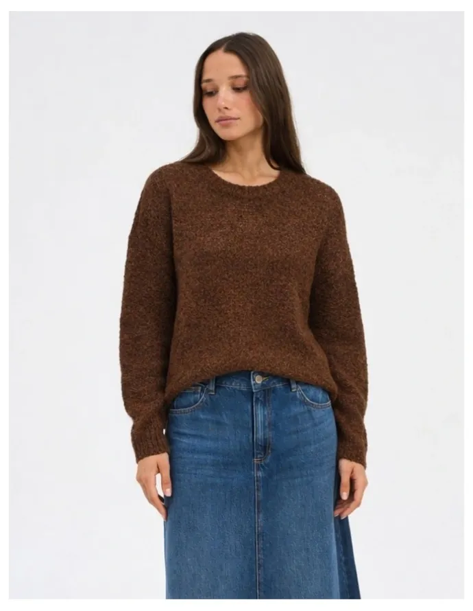 ONLY Misty Life Knit in Brown