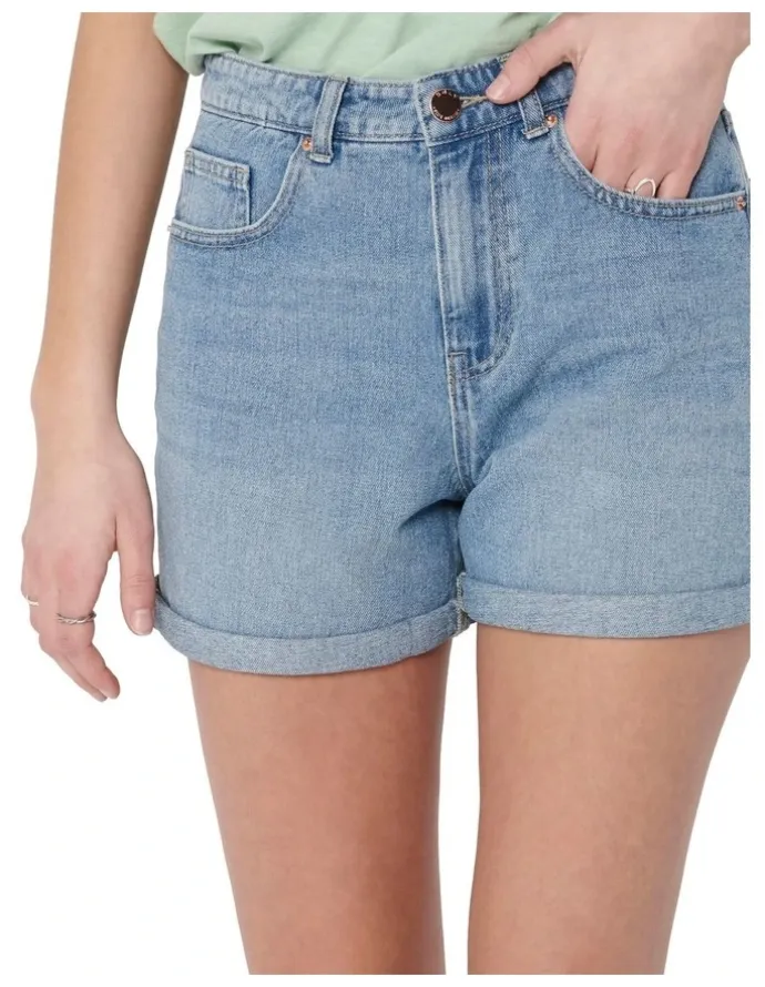ONLY Phine Life Denim Shorts Light Blue