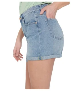 ONLY Phine Life Denim Shorts Light Blue