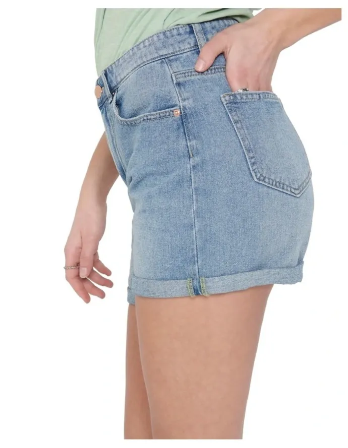 ONLY Phine Life Denim Shorts Light Blue