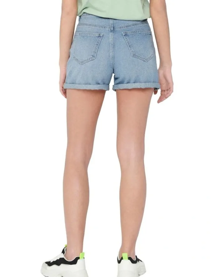 ONLY Phine Life Denim Shorts Light Blue