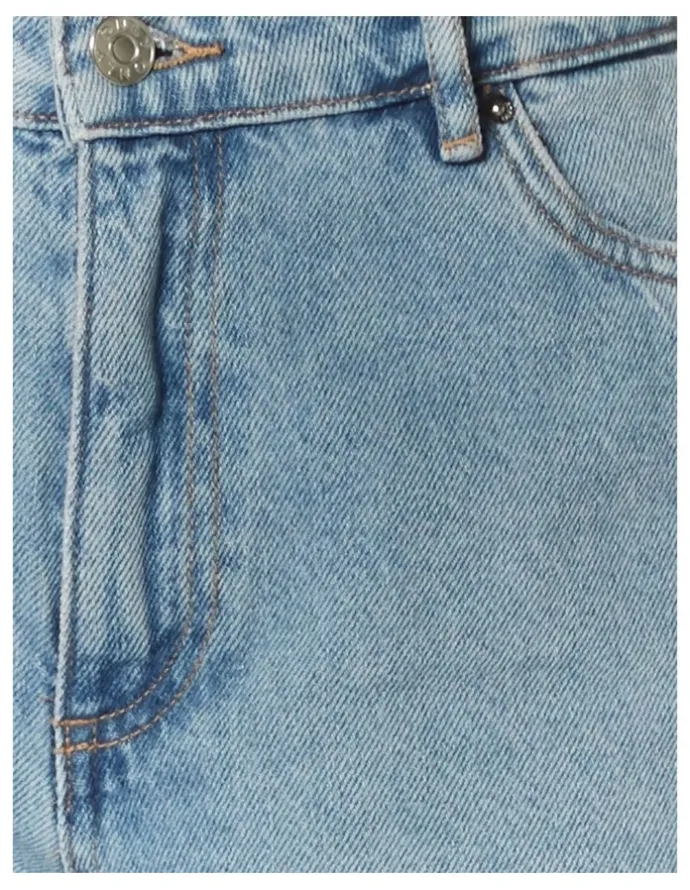 ONLY Sonny High Waist Wide Denim Shorts in Light Blue
