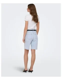 ONLY Sonny High Waisted Shorts in Light Blue