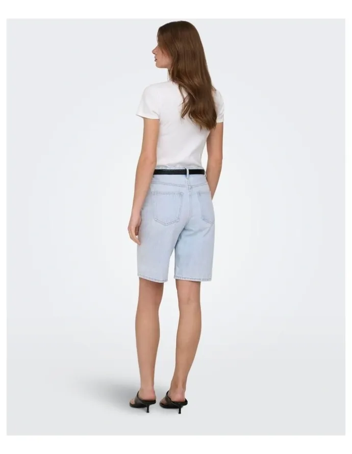 ONLY Sonny High Waisted Shorts in Light Blue
