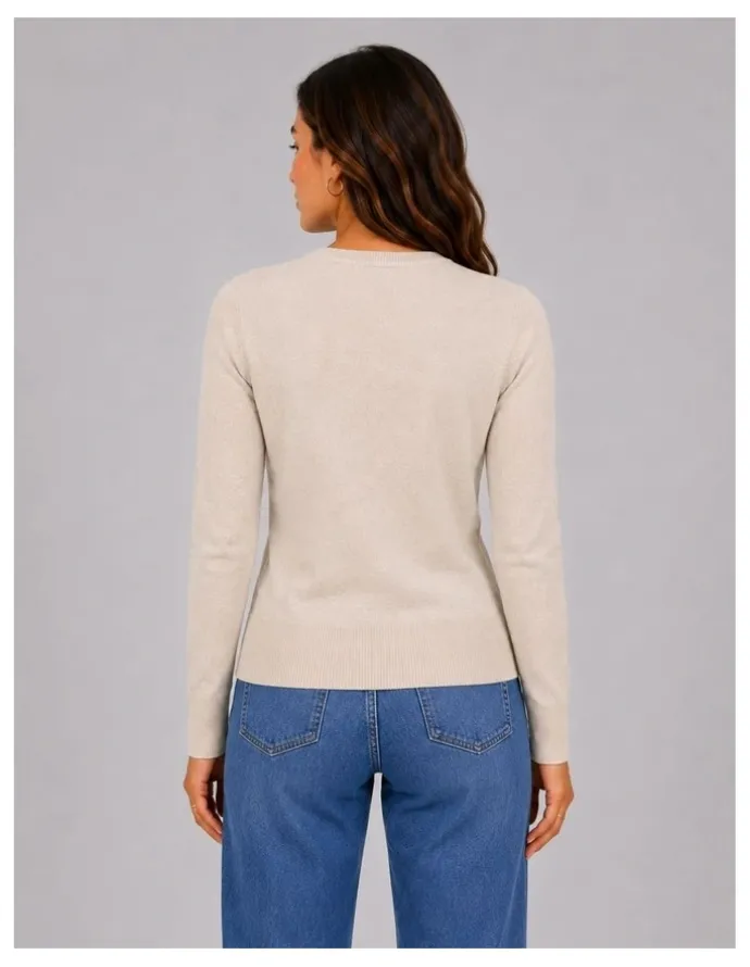 ONLY Vienna Knit Top in Cream