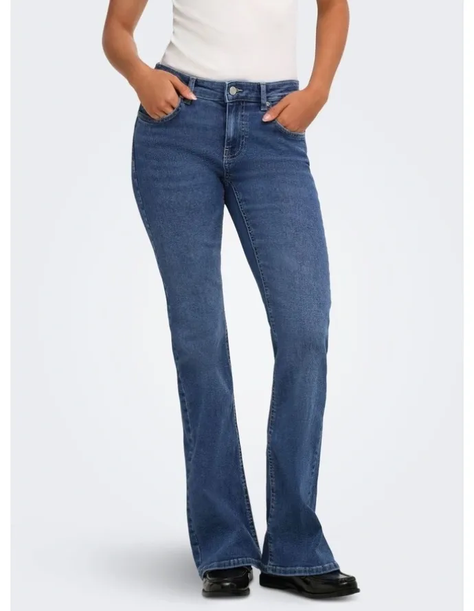 ONLY ONLY Pheobe Low Waited Jeans in Dark Denim