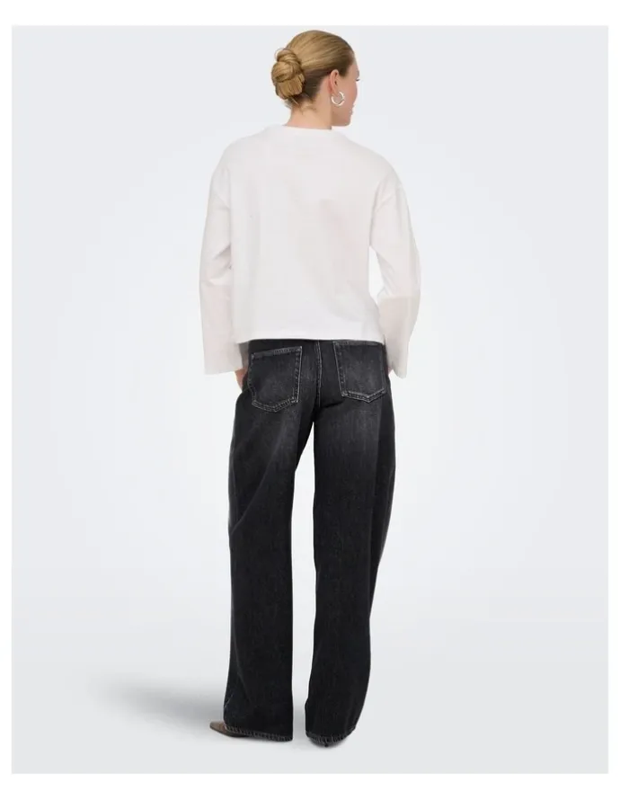 ONLY ONLY Toledo Mid Waisted Jeans in Black